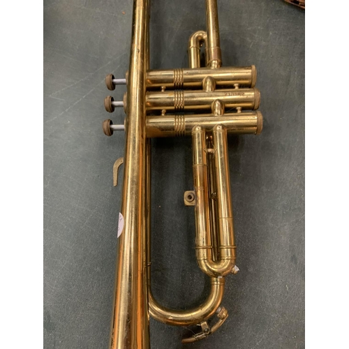 103 - A CORTON BRASS TRUMPET