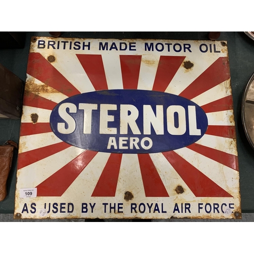 109 - A STERNOL AERO 'AS USED BY THE RAF' SIGN