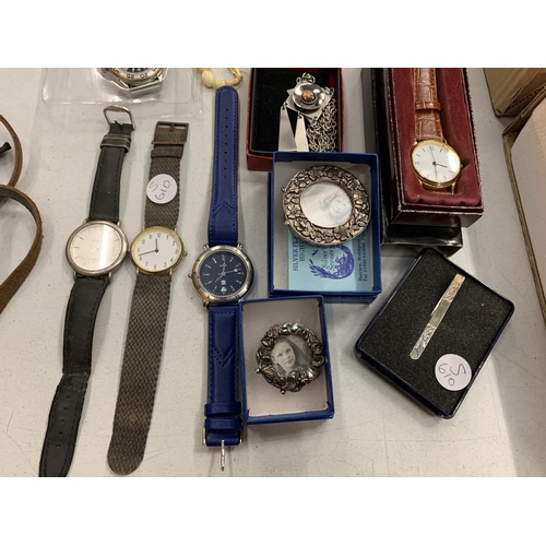 124 - A COLLECTION OF WATCHES AND NECKLACES