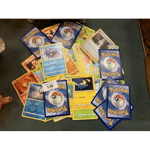 139 - A QUANTITY OF ASSORTED POKEMON CARDS