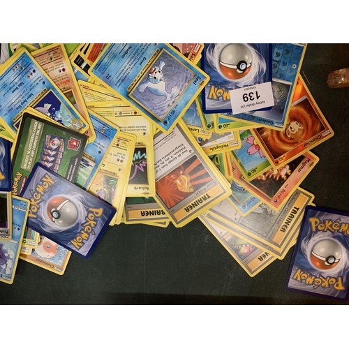 139 - A QUANTITY OF ASSORTED POKEMON CARDS
