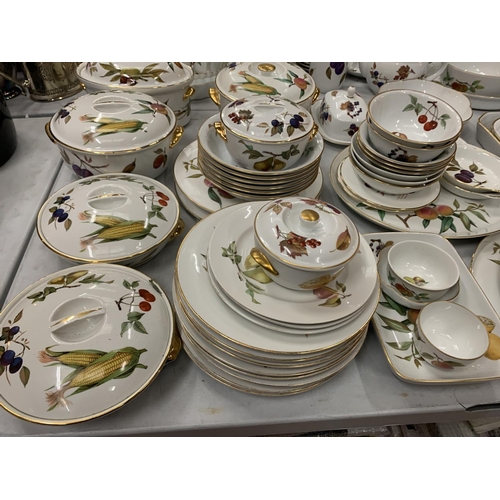 170 - A HUGE COLLECTION OF ROYAL WORCESTER DINNER WARE IN THE EVESHAM DESIGN