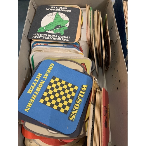 211 - FOUR BOXES OF VINTAGE BEER MATS