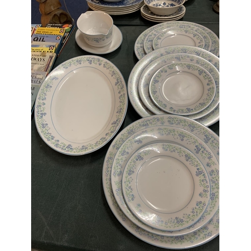 217 - A COLLECTION OF NORITAKE DINNER WARE IN THE TENDERLY DESIGN