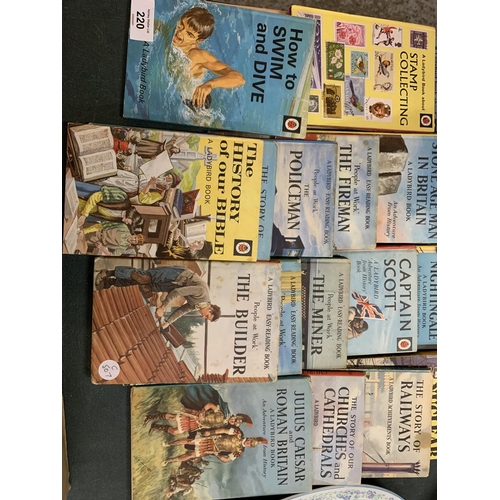 220 - A COLLECTION OF VINTAGE LADYBIRD BOOKS