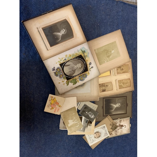 232 - A BOX OF EARLY PHOTOGRAPHS