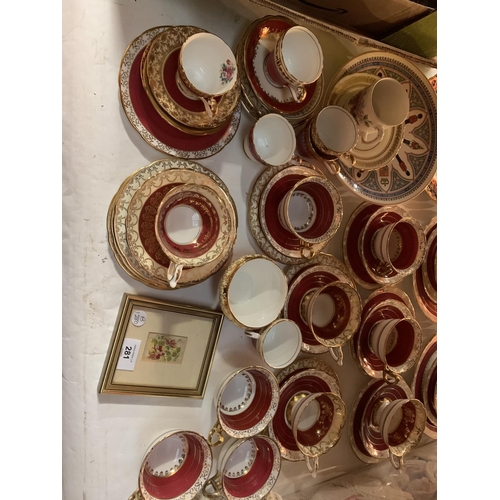 281 - A LARGE COLLECTION OF ASSORTED CHINA TO INCLUDE ROYAL STAFFORD TRIOS