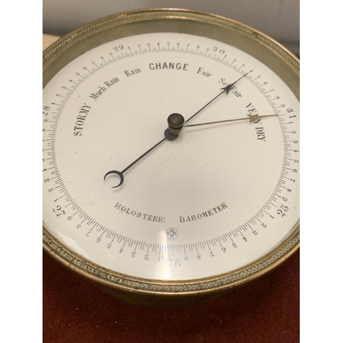 35 - A RENCH PHBN HOLOSTERIC SHIPS BAROMETER