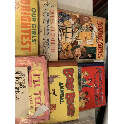 821 - A VARIETY OF VINTAGE CHILDRENS BOOKS