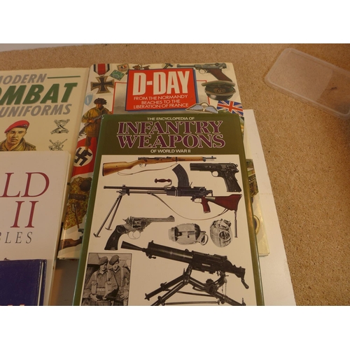 472 - A COLLECTION OF BOOKS ON WORLD WAR I AND II, SAS SURVIVAL GUIDE ETC