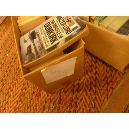 509 - TWO BOXES OF BOOKS ON WORLD WAR II