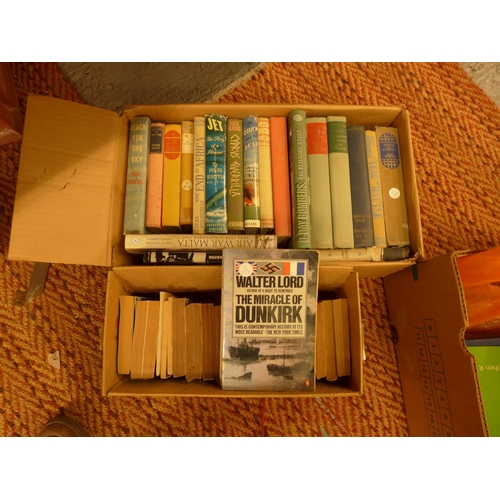 509 - TWO BOXES OF BOOKS ON WORLD WAR II