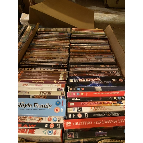 868 - A VERY LARGE QUANTITY OF DVDS COVERING SEVERAL VARIOUS GENRES