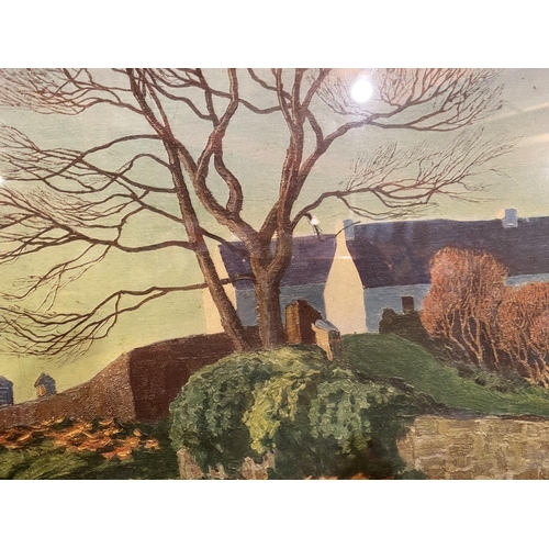 899 - A PICTURE OF A COUNTRY COTTAGE SCENE BY OLIVER STANTON