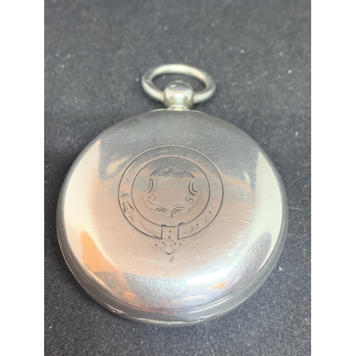 603 - A BARON HILL CREWE SILVER HALLMARKED CHESTER POCKET WATCH