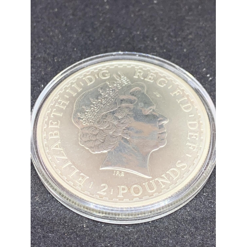 662 - A SILVER BRITANNIA 1 OZ £2 COIN