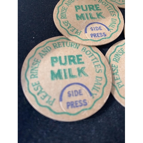 680 - SEVEN TOKENS TO INCLUDE  H J FLEET NEWCASTLE MARKET AND PURE MILK