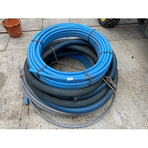 346 - VARIOUS ROLLS OF PIPE - NO VAT