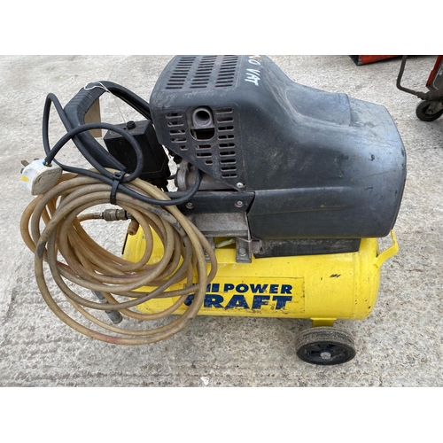 35 - A POWER CRAFT MOBILE COMPRESSOR - NO VAT