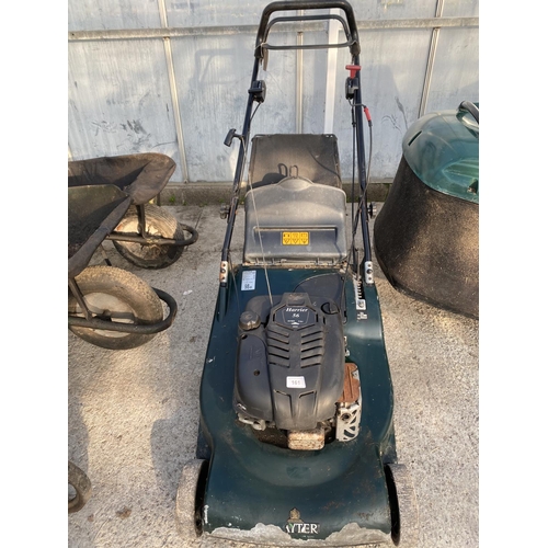 161 - A HAYTER HARRIER 56 LAWN MOWER - NO VAT