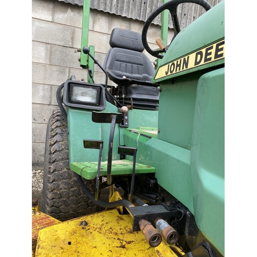 166 - A JOHN DEERE 855 COMPACT TRACTOR 
- NO VAT