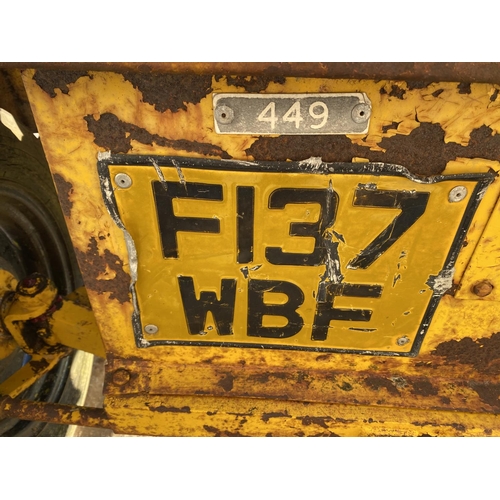 172 - A BENFORD 1.2 TONNE DUMPER WITH SINGLE CYLINDER DEUTZ ENGINE GOOD RUNNER - NO VAT