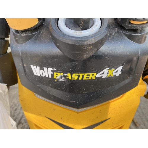 186 - A WOLF PRESSURE WASHER BELIEVED WORKING BUT NO WARRANTY - NO VAT