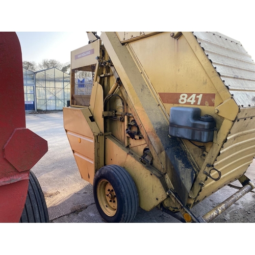 189 - A NEW HOLLAND 841 ROUND BALER (+PTO)   +VAT