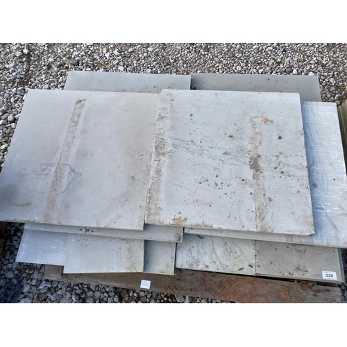 220 - A PALLET OF DECORATIVE PAVING STONE + VAT