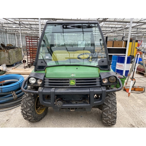 247 - A JOHN DEERE GATOR 855D WITH POWER STEERING RUNS AND DRIVES WELL. REG. NO. WG63 EXV  - NO VAT