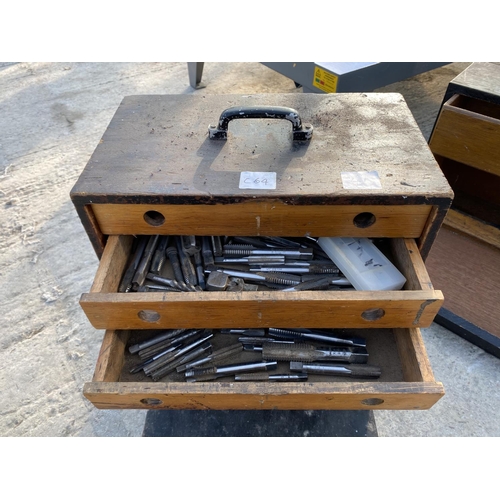 41 - TWO WOODEN TOOL CHESTS  - NO VAT