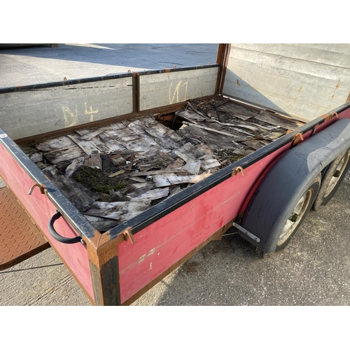 59 - A FOUR WHEELED TRAILER  - NO VAT