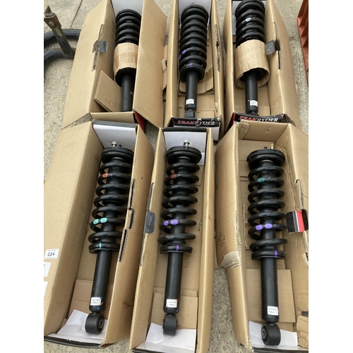 224 - SIX LAND ROVER DEFENDER COIL SPRINGS - NO VAT