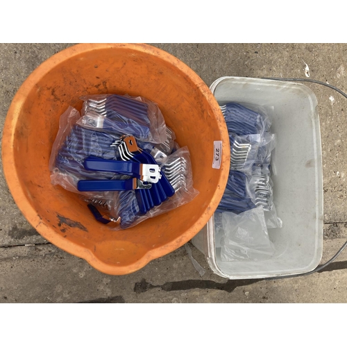 273 - TWO BUCKETS AND CONTENTS  - NO VAT