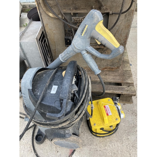 262 - A KARCHER XPERT POWER WASHER HD7125 WITH TRANSFORMER - NO VAT