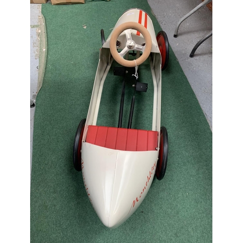 301 - A CHILDS BAGHERA PEDAL CAR - L:108CM H:54CM (TO TOP OF STEERING WHEEL)