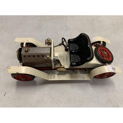 310 - A MAMOD STEAM ROADSTER CAR - L:38CM W:16CM H:13.5CM