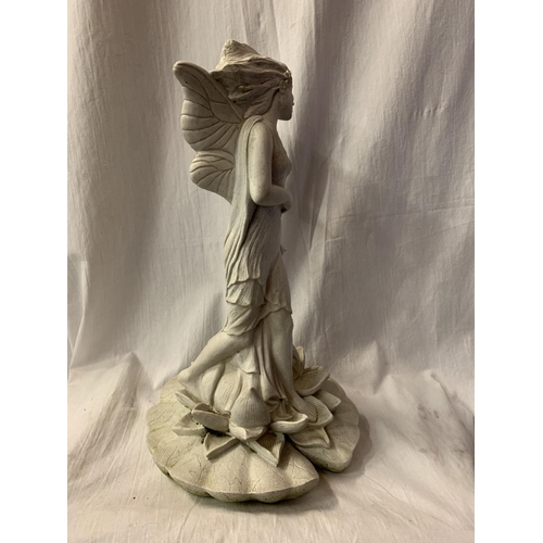 47 - A LILY PAD WATER FAIRY H: APPROXIMATELY 46CM