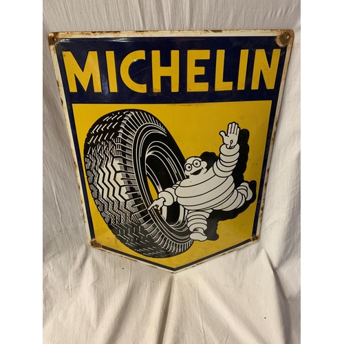 51 - A LARGE ENAMEL SIGN 'MICHELIN' 60CM X 45CM