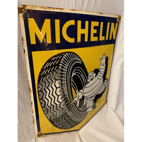 51 - A LARGE ENAMEL SIGN 'MICHELIN' 60CM X 45CM