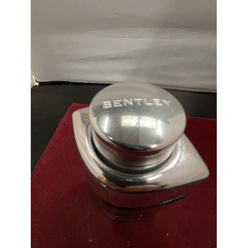 138 - A BENTLEY FOR MEN AZURE AFTERSHAVE BOTTLE (EMPTY)