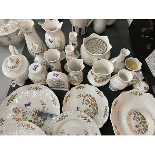 165 - A LARGE COLLECTION OF AYNSLEY CHINA IN THE COTTAGE GARDEN DESIGN