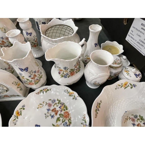 165 - A LARGE COLLECTION OF AYNSLEY CHINA IN THE COTTAGE GARDEN DESIGN