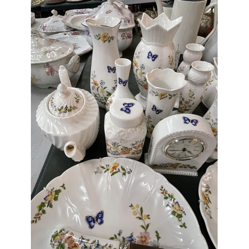 165 - A LARGE COLLECTION OF AYNSLEY CHINA IN THE COTTAGE GARDEN DESIGN