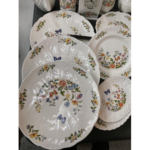 165 - A LARGE COLLECTION OF AYNSLEY CHINA IN THE COTTAGE GARDEN DESIGN