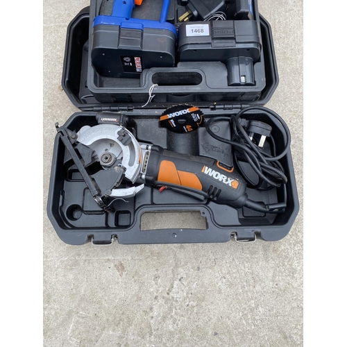 A NUPOWER EVOLUTION DRILL AND A WORX SAW