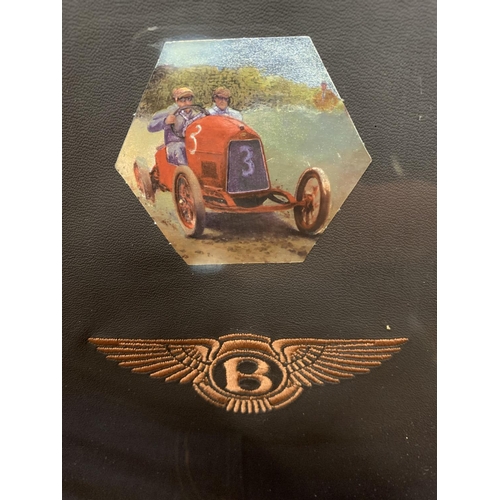 210 - A GILT FRAMED BENTLEY CAR BADGE