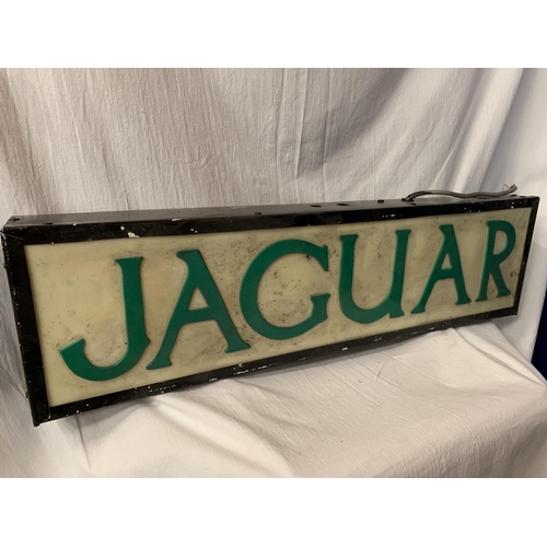 251 - AN ILLUMINATED 'JAGUAR ' SIGN