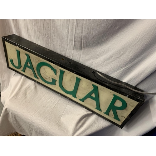 251 - AN ILLUMINATED 'JAGUAR ' SIGN