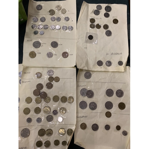 260 - A LARGE QUANTITY OF FOREIGN COINS